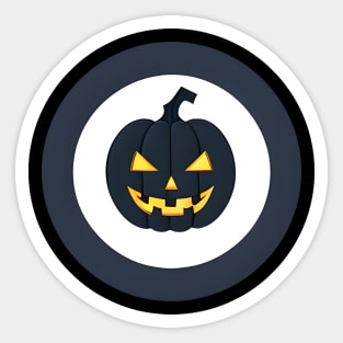 black pumpkin Sticker